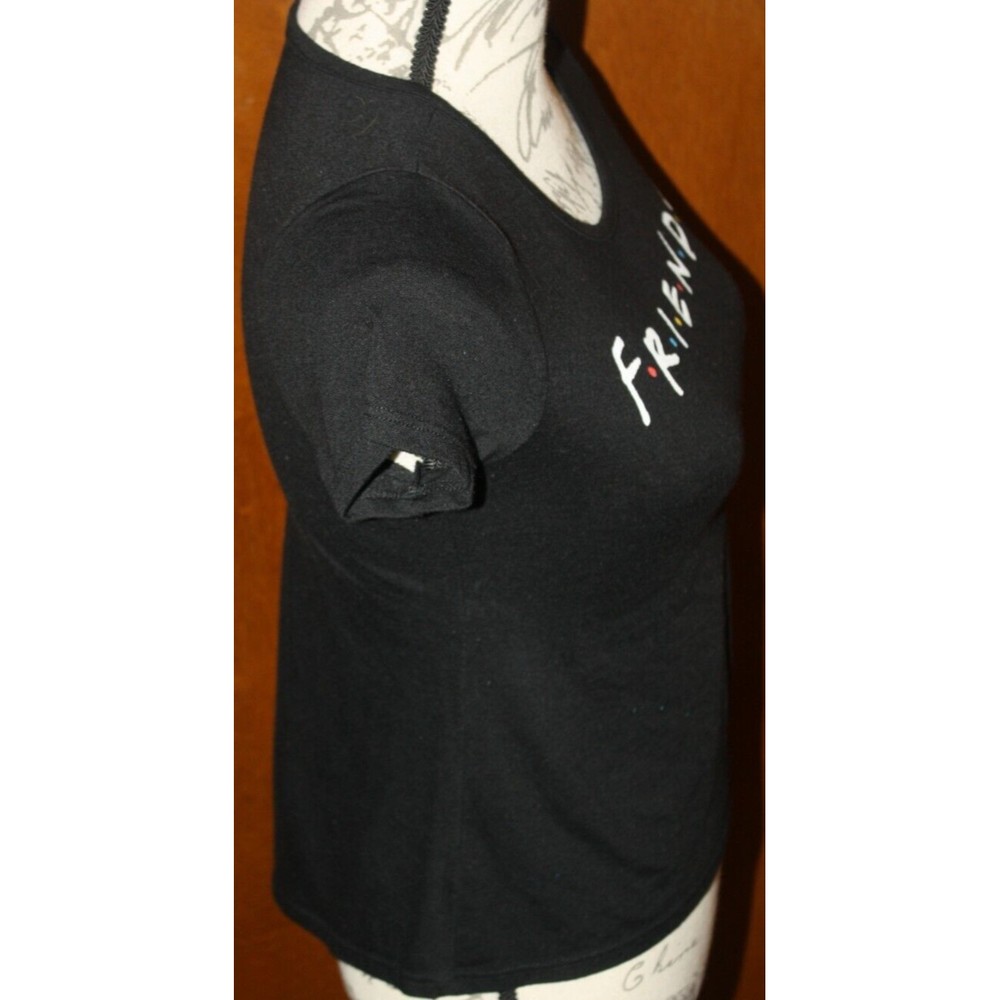 Friends Girl's Black Short Sleeve T-Shirt Sz M (10/12) Tee Top Pullover - Picture 4 of 6